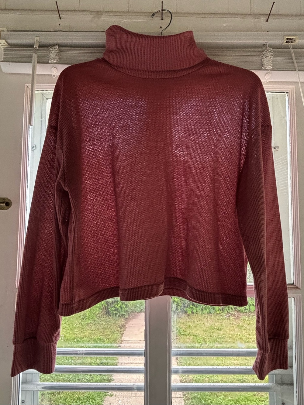Women's Dusty Rose Turtleneck Sweater